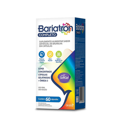 Imagem do produto Suplemento Alimentar Bariatron + Ômega 3 1000Mg 60 Cápsulas Airela 60 Cápsulas