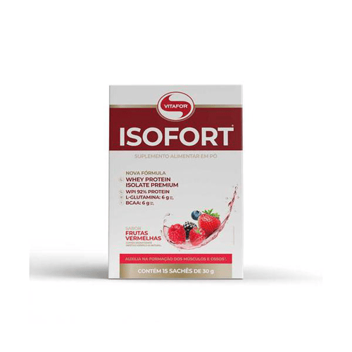 Imagem do produto Suplemento Alimentar Isofort Frutas Vermelhas Com 15 Sachês Vitafor 15 Sachês De 30G Cada