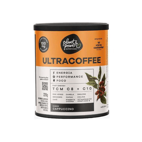 Imagem do produto Suplemento Alimentar Plant Power Ultracoffe Cappuccino 220G