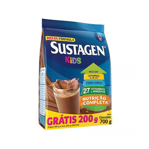 Imagem do produto Suplemento Alimentar Sustagen Kids Chocolate Sachê Leve 700G Pague 500G