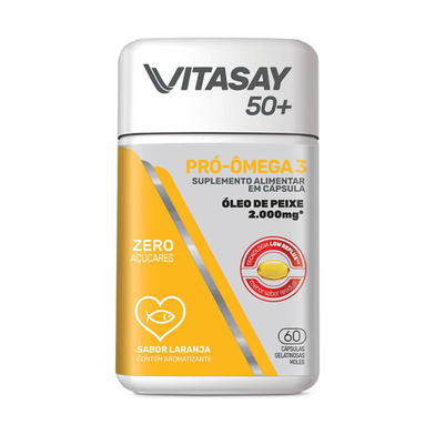 Imagem do produto Suplemento Alimentar Vitasay 50+ Pró Ômega 3 60 Cápsulas