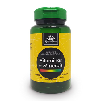 Imagem do produto Suplemento De Vitaminas E Minerais 60 Cáps 1G Kampo De Ervas