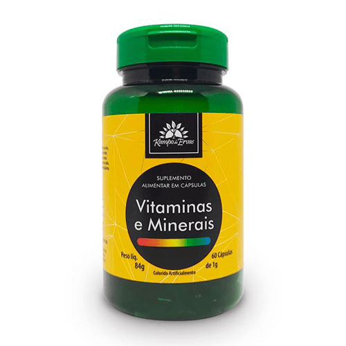 Imagem do produto Suplemento De Vitaminas E Minerais Kampo De Ervas 60 Cápsulas De 1G