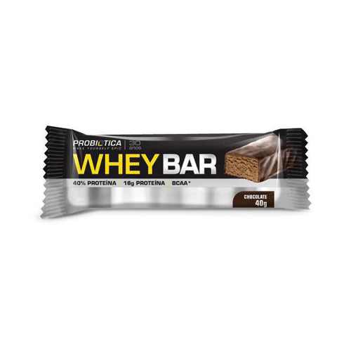 Imagem do produto Suplemento Probiotica 40G Whey Bar Low Carb Chocolate