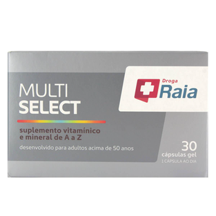 Imagem do produto Suplemento Vitamínico Raia Multi Select 30 Cápsulas Gel