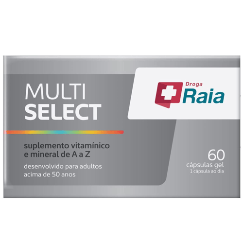 Imagem do produto Suplemento Vitamínico Raia Multi Select 60 Cápsulas Gel