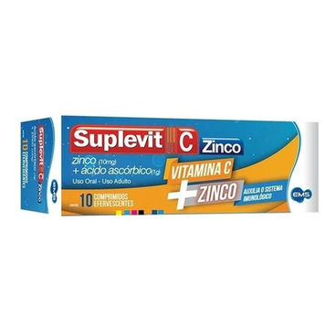 Imagem do produto Suplevit C Zinco1g+10Mg Com 10 Comprimidos Efervecenteems