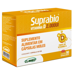 Imagem do produto Suprabio Vitamina D Com 90 Capsulas 2000Ui
