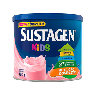 Sustagen - Kids Sabor Morango 380G Compre 3 Latas C 10% De Desconto