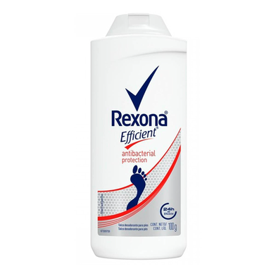 Talco Desodorante Para Pés Rexona Efficient Antibacterial Protection 100G
