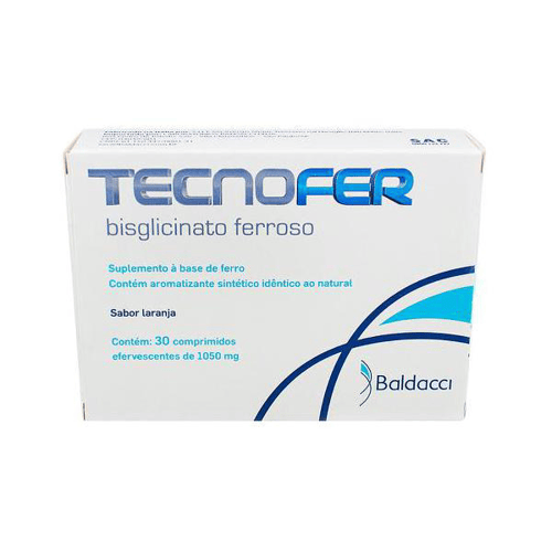 Imagem do produto Tecnofer 14Mg - Com 30 Comprimidos Efervescentes Sabor Laranja