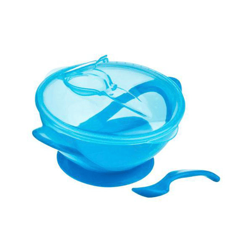 Imagem do produto Tigela Com Ventosa+Colher Nuby Azul