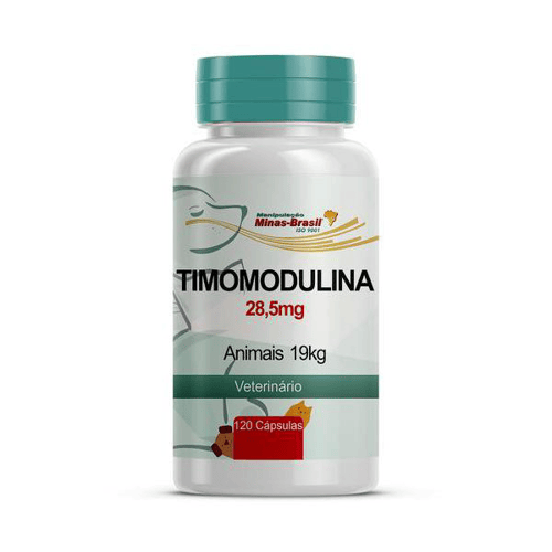 Timomodulina 28,5 Mg Animais De 19 Kg 120 Cápsulas Veterinário
