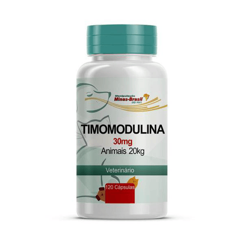 Timomodulina 30 Mg Animais De 20 Kg 120 Cápsulas Veterinário