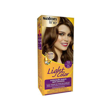 Tintura Capilar Salon Line Light Color 7.0 Louro Natural