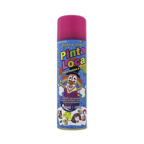 Imagem do produto Tinta Spray Para Cabelo Pinta Loca Rosa Flash Com 150Ml