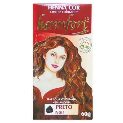 Tintura - Henna Creme Hennfort Preto 60G