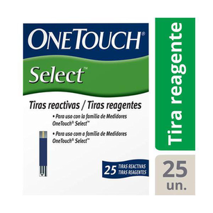 Imagem do produto Tiras Para Teste De Glicemia Onetouch Select 25Un.