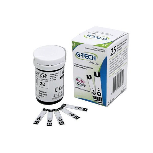 Imagem do produto Tiras Reagentes Para Medição De Glicose - G-Tech Lite 25 Unidades