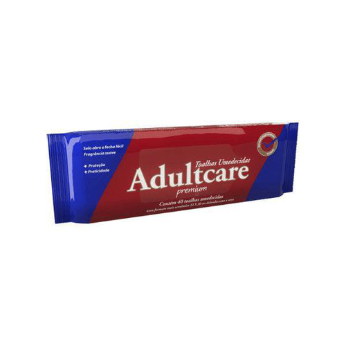 Imagem do produto Toalhas Umedecidas Adultcare Premium 40 Unidades