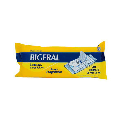 Imagem do produto Toalhas - Umedecidas Bigfral Wipes Com 40 Unidades