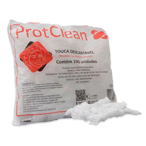 Imagem do produto Touca Sanfonada Protclean Branca Com 100 Protdesc