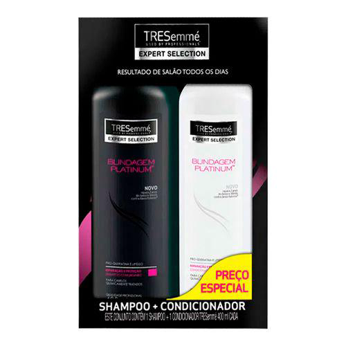 Imagem do produto Tresemme Shampoo E Condicionador Blindagem Platinum 400Ml Preco Especial