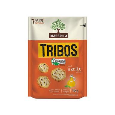 Imagem do produto Tribos Snack Mãe Terra Orgnico Azeite E Ervas 50G