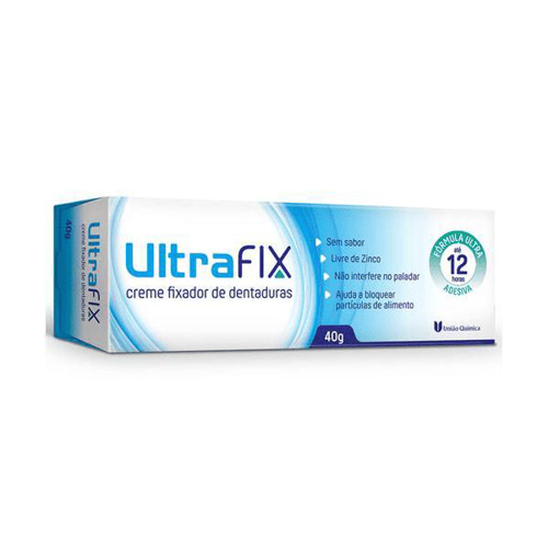 Imagem do produto Ultrafix Creme Fixador De Dentaduras 40 Gramas Uniao Quimica