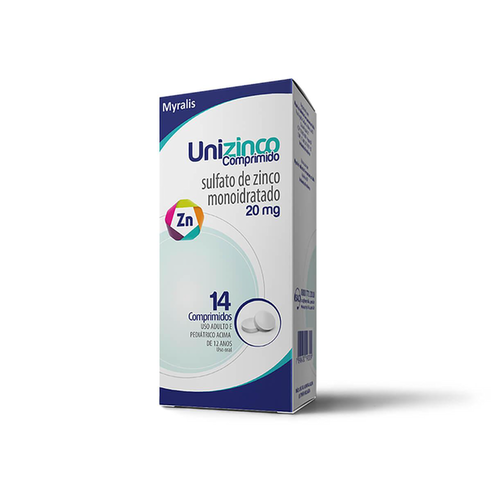 Imagem do produto Unizinco 20Mg 14 Comprimidos