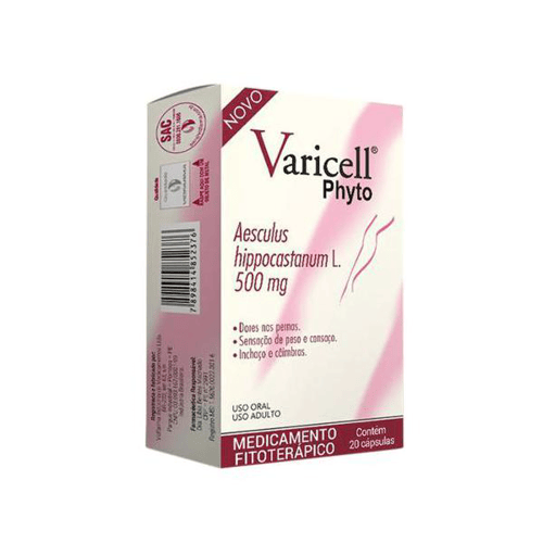 Imagem do produto Varicell Phyto 500Mg 20 Comprimidos