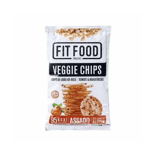 Imagem do produto Veggie Chips De Grão Bico Tomate E Manjericão Fit Food 40G