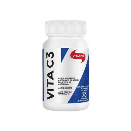 Imagem do produto Vita C3 Vitamina C Vitafor 1000Mg Com 30 Cápsulas