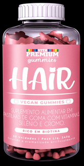Imagem do produto Vita Premium Gummies Hair Com 60 Gomas Tutti Frutt