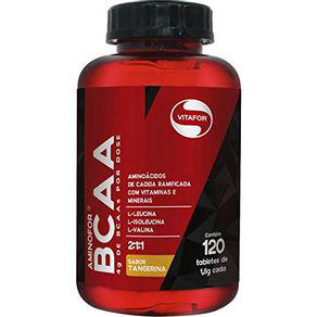 Imagem do produto Vitafor Aminofor Bcaa 120 Tabletes Tangerina