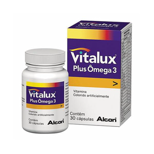 Imagem do produto Vitalux Plus Ômega 3 Alcon 30 Cápsulas