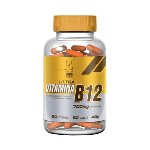 Imagem do produto Vitamina B12 700Mg Health Labs 60 Cápsulas