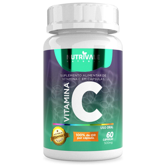 Imagem do produto Vitamina C Ácido Ascórbico 60 Cápsulas Nutrivale