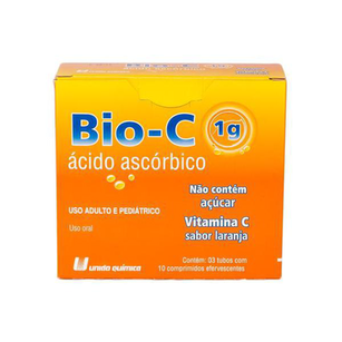Vitamina C Bioc 1 G Sem Açúcar Com 30 Comprimidos Efervescentes