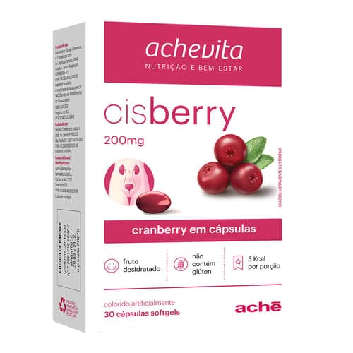 Imagem do produto Vitamina C Cisberry 200Mg Aché 30 Cápsulas