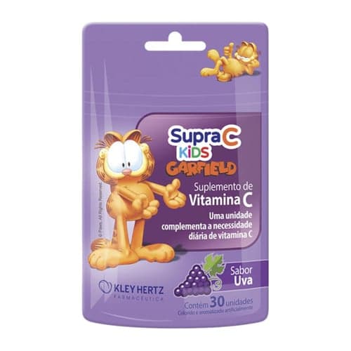 Imagem do produto Vitamina C Supra Kids Kley Hertz Uva 30 Gomas