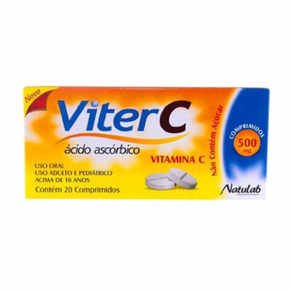 Imagem do produto Vitamina C Viter C 500Mg Com 20 Comprimidos