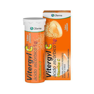 Imagem do produto Vitamina C Vitergyl C Efervescente 1G Grb 10 Comprimidos