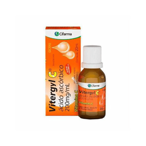 Imagem do produto Vitamina C Vitergyl C Gotas Com 20 Ml Sem Açúcar