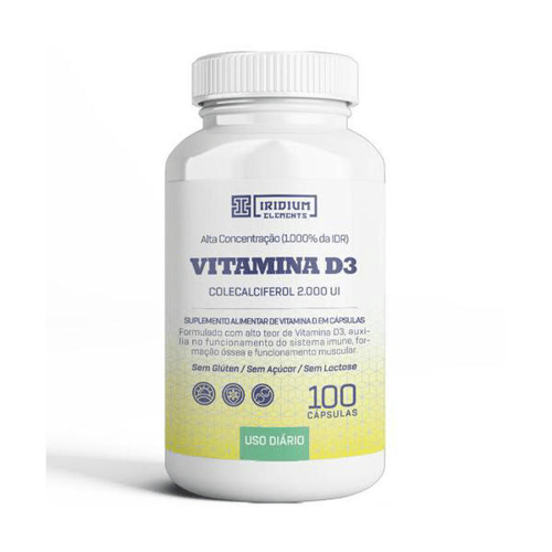 Imagem do produto Vitamina D 2.000Ui 100 Cápsulas Iridium Elements Labs