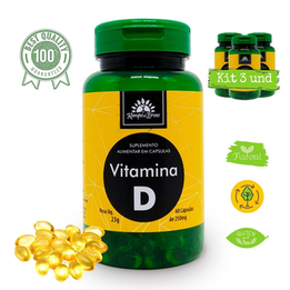 Imagem do produto Vitamina D 5Mcg 200 Ui Kampo De Ervas 180 Cápsulas 250 Mg Cad