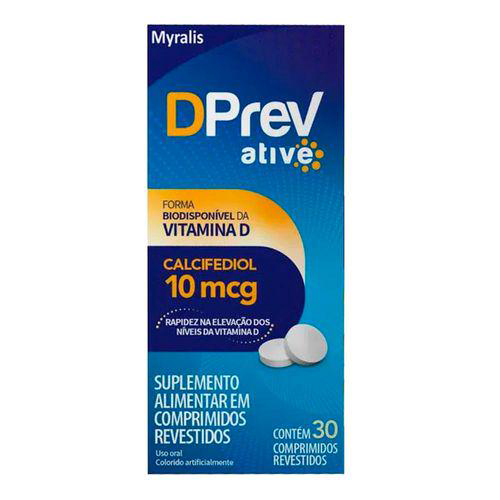 Imagem do produto Vitamina D Calcifediol Dprev Ative 10Mcg Com 30 Comprimidos