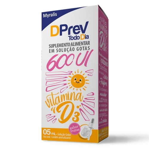 Imagem do produto Vitamina D Colecalciferol Dprev Todo Dia Gotas 600Ui 5Ml