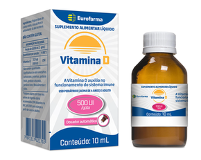 Imagem do produto Vitamina D Colecalciferol Gotas 500Ui/Ml 10Ml