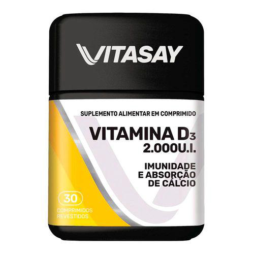 Imagem do produto Vitamina D Vitasay D3 2000Ui 30 Comprimidos
